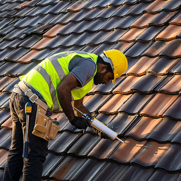 Commercial roof installation project